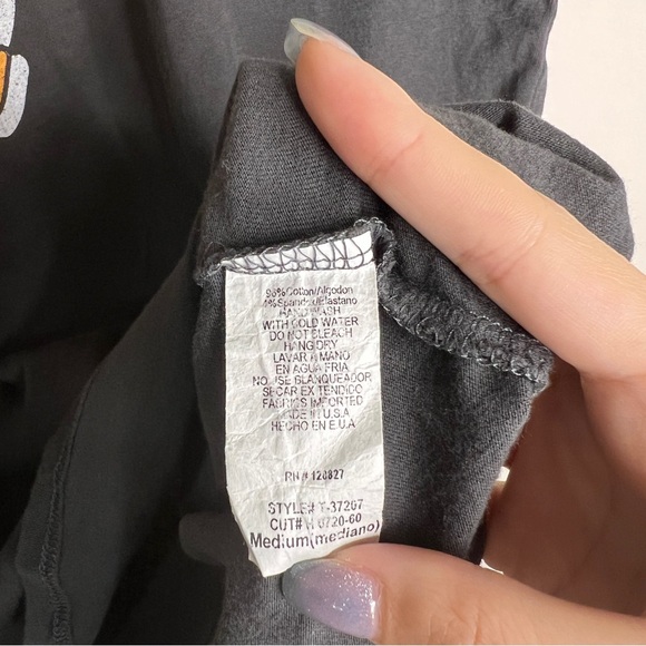 Tres Bien Dark Gray Graphic Tee - Picture 4 of 4